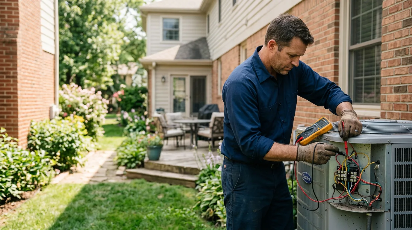 HVAC technician working near Dimondale, MI